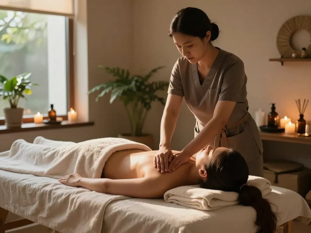 Swedish massage experience at https://www.makangs.com/ in a serene spa setting