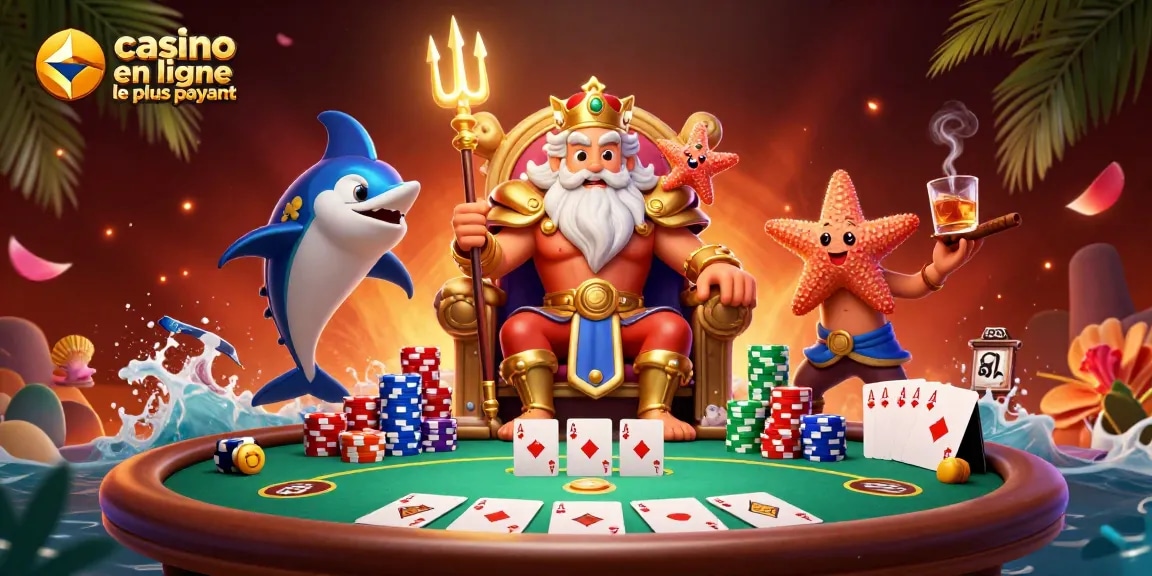 Actionner des gains élevés dans le casino en ligne le plus payant avec Neptune et ses héros marins.