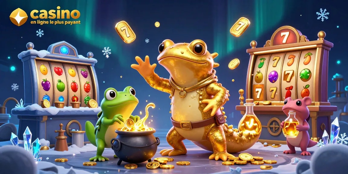Découvrez le casino en ligne le plus payant avec un alchimiste transformant des métaux en pièces d'or dans un laboratoire dynamique.