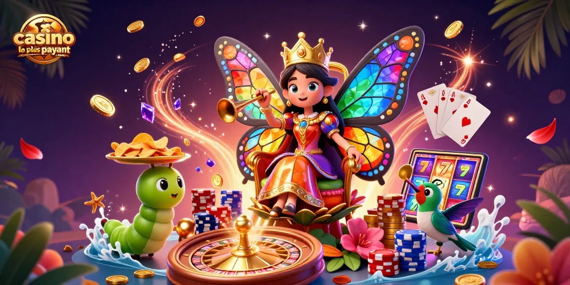 Jouez dans le casino en ligne le plus payant avec des personnages de jeu éblouissants et des éléments scintillants.