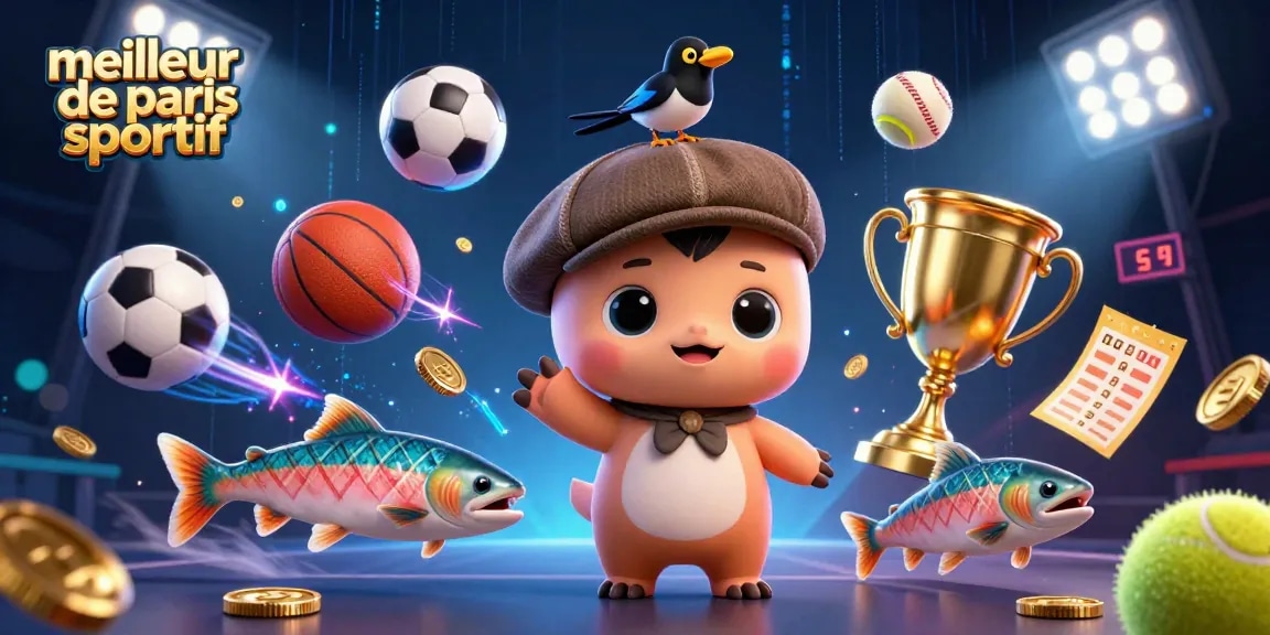 Vivez l'action du meilleur site de paris sportif avec une illustration de personnages de jeu captivants.