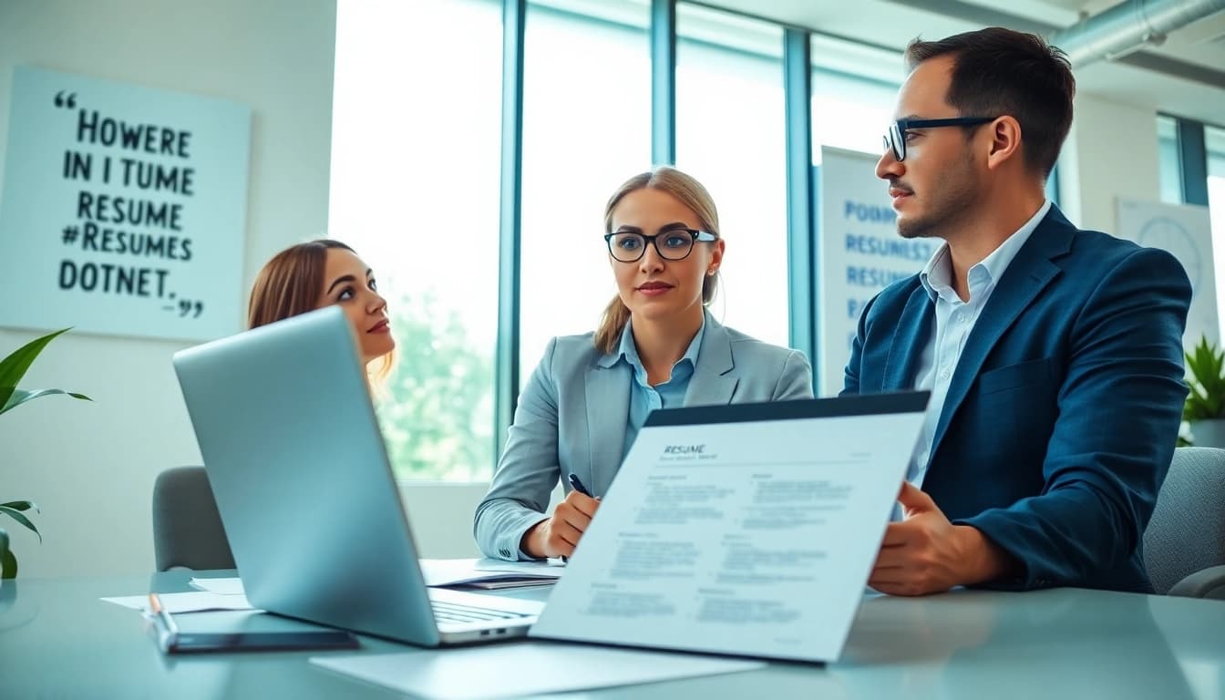 Get personalized Resume advice near me from an expert in a vibrant office.