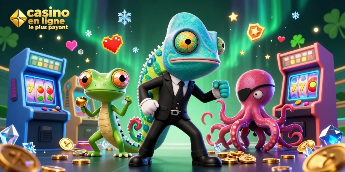 Plongez dans un casino en ligne le plus payant avec des personnages colorés et des éléments ludiques.