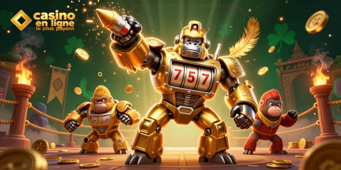 Gagnez gros avec le casino en ligne le plus payant en découvrant les jackpots dans une illustration animée.
