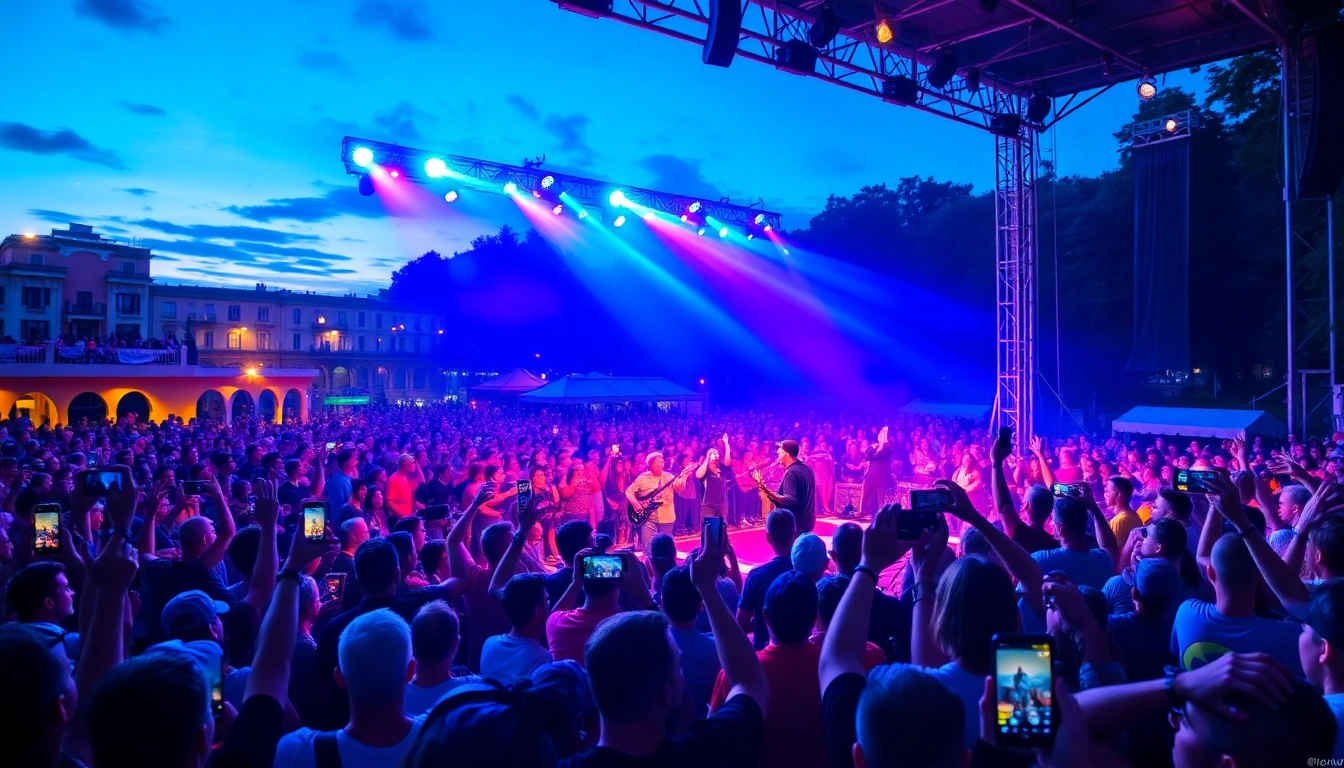 Audience experiences the energizing seedance performance at an outdoor concert.