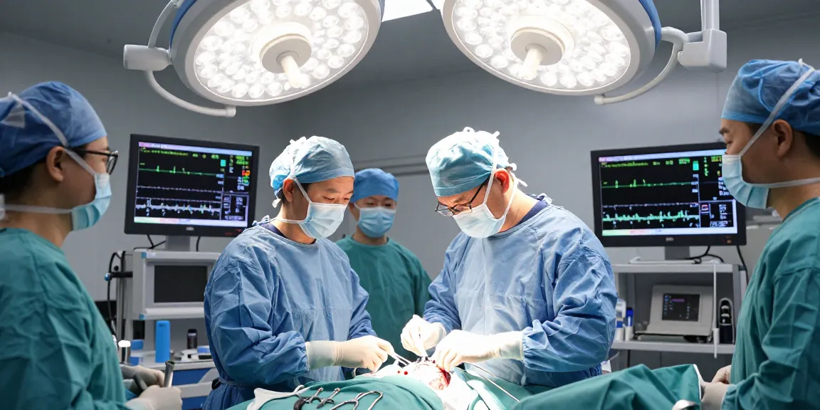 Beyin ameliyatı in progress showcasing a neurosurgeon performing a craniotomy in a high-tech operating room.