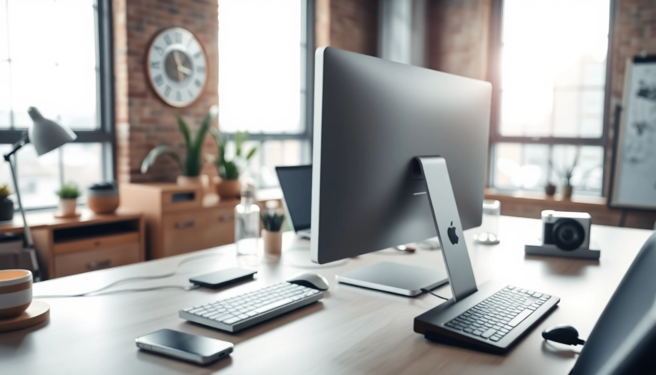 zirvegrupbilgisayar için modern bir ofis düzeni, verimlilik ve teknoloji vurgulanıyor