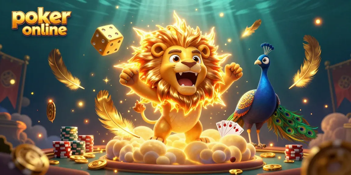 Jouez au poker en ligne et remportez des gains avec des cartes gagnantes et des jetons d'or.