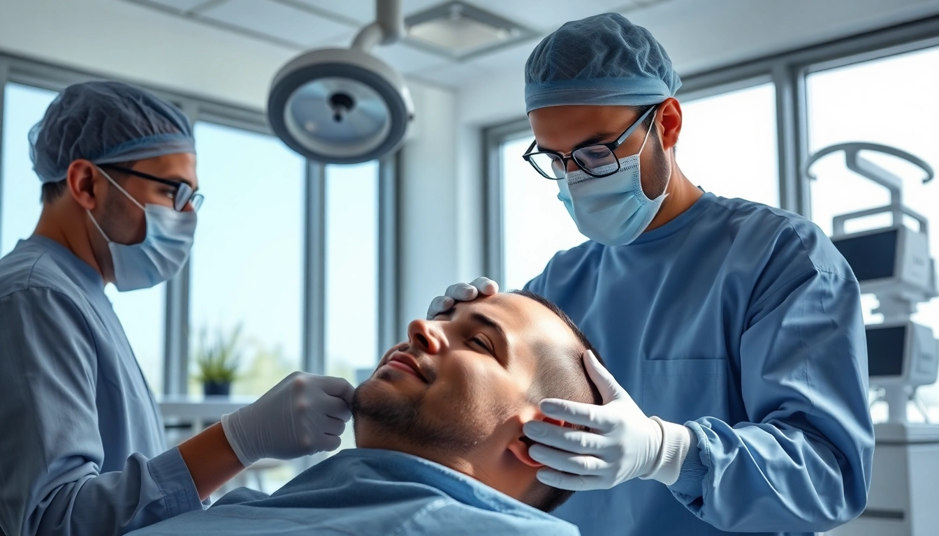 Receive hair transplant istanbul in a modern clinic showcasing professional techniques and care.