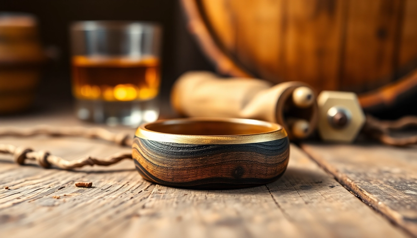 Whiskey Barrel Wedding Bands: Unique Symbols of Love and Craftsmanship