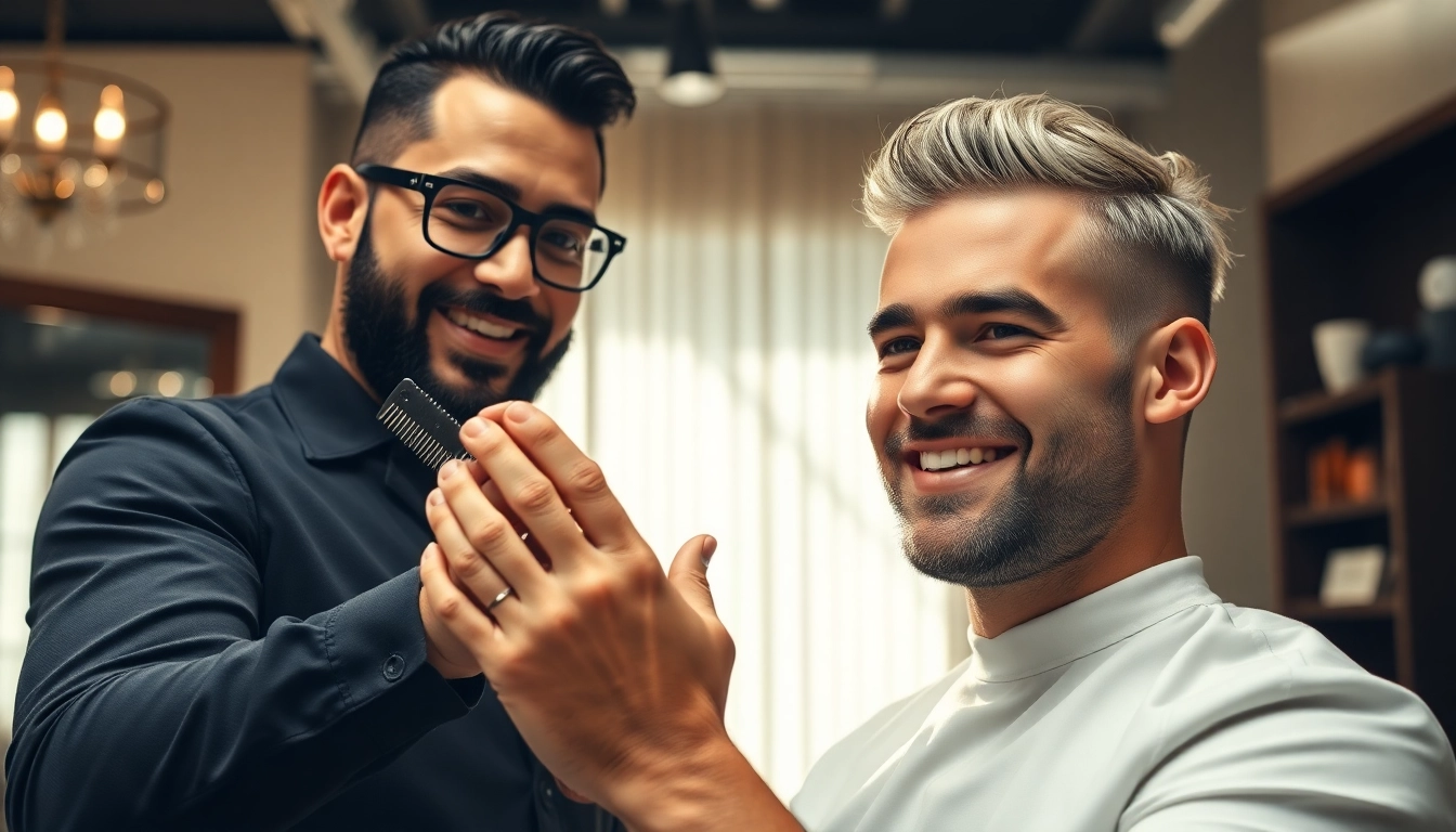 Ace of Fades 212 professional hair replacement service in a modern salon environment.
