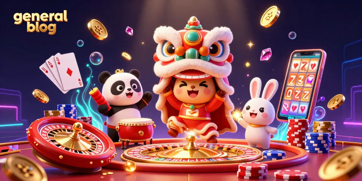 Engage with this general blog featuring a vibrant 3D casino scene with lively characters and vivid game elements.
