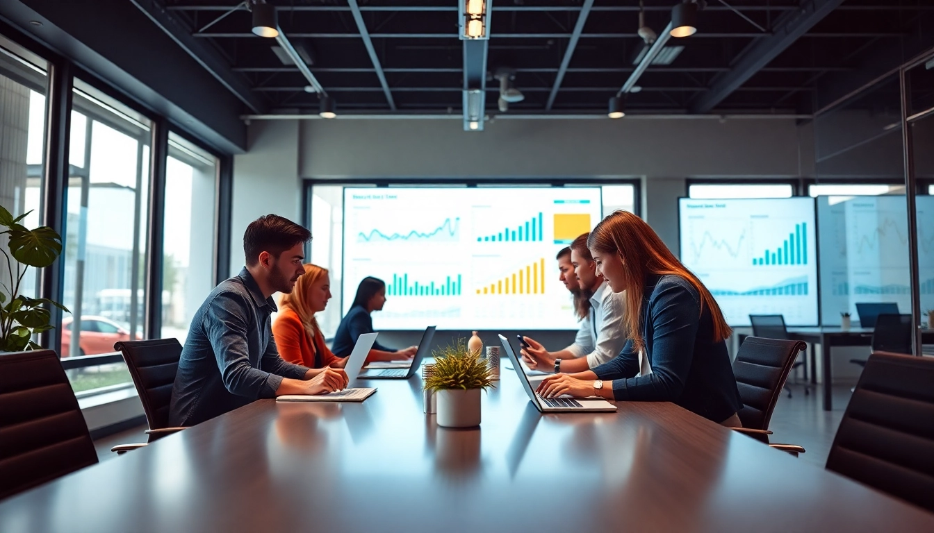 Engaging team collaboration for Supply chain planning solutions in a modern office setting.
