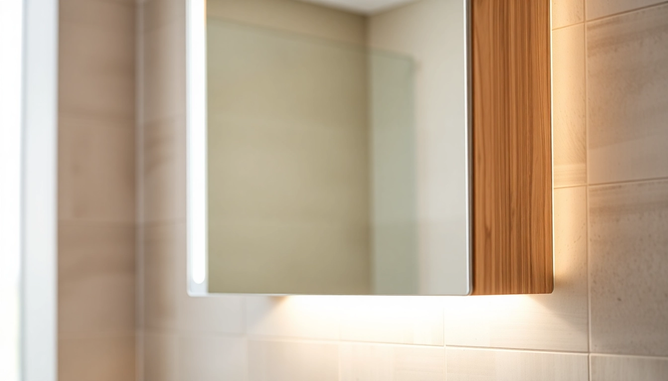 Enhance your space with a stylish bathroom cabinet with mirror and light, elegantly illuminating your grooming routine.