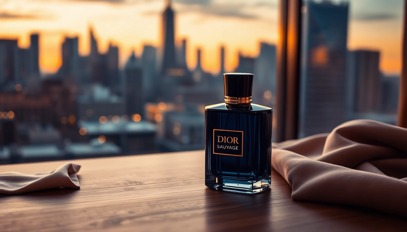 Experience the allure of dior sauvage parfum in an elegant setting with rich textures and luxurious vibes.