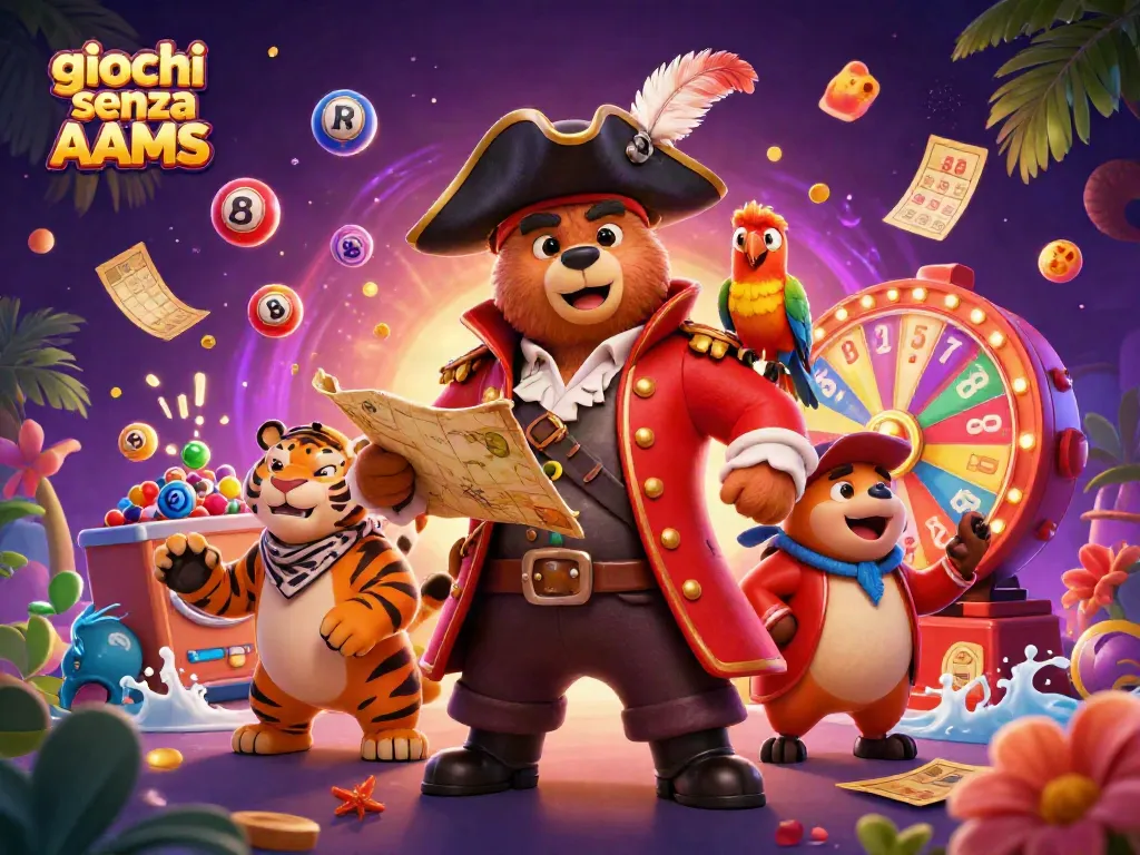 Gioca senza AAMS in un ambiente vivace con giochi colorati e premi.