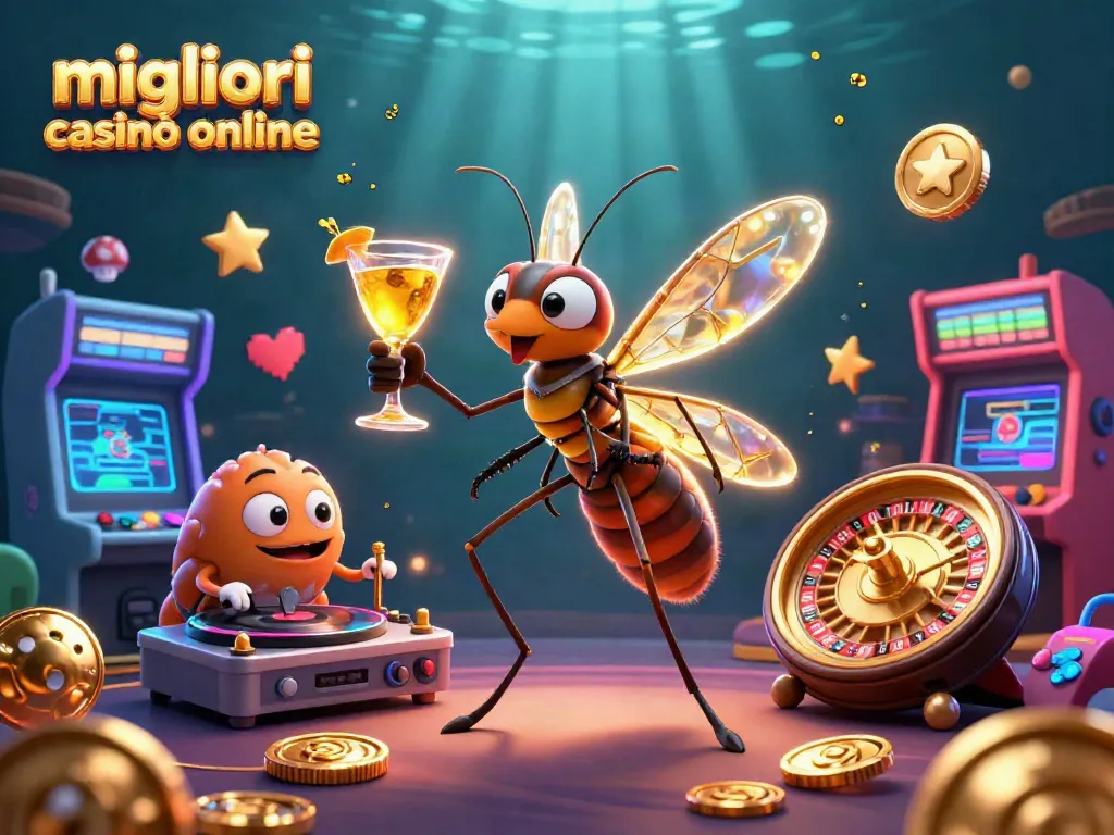 Scopri i migliori casinò online con un'illustrazione 3D accattivante e avvincente.