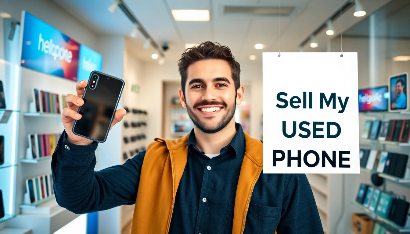 Sell my used phone with a professional seller in a welcoming store environment.