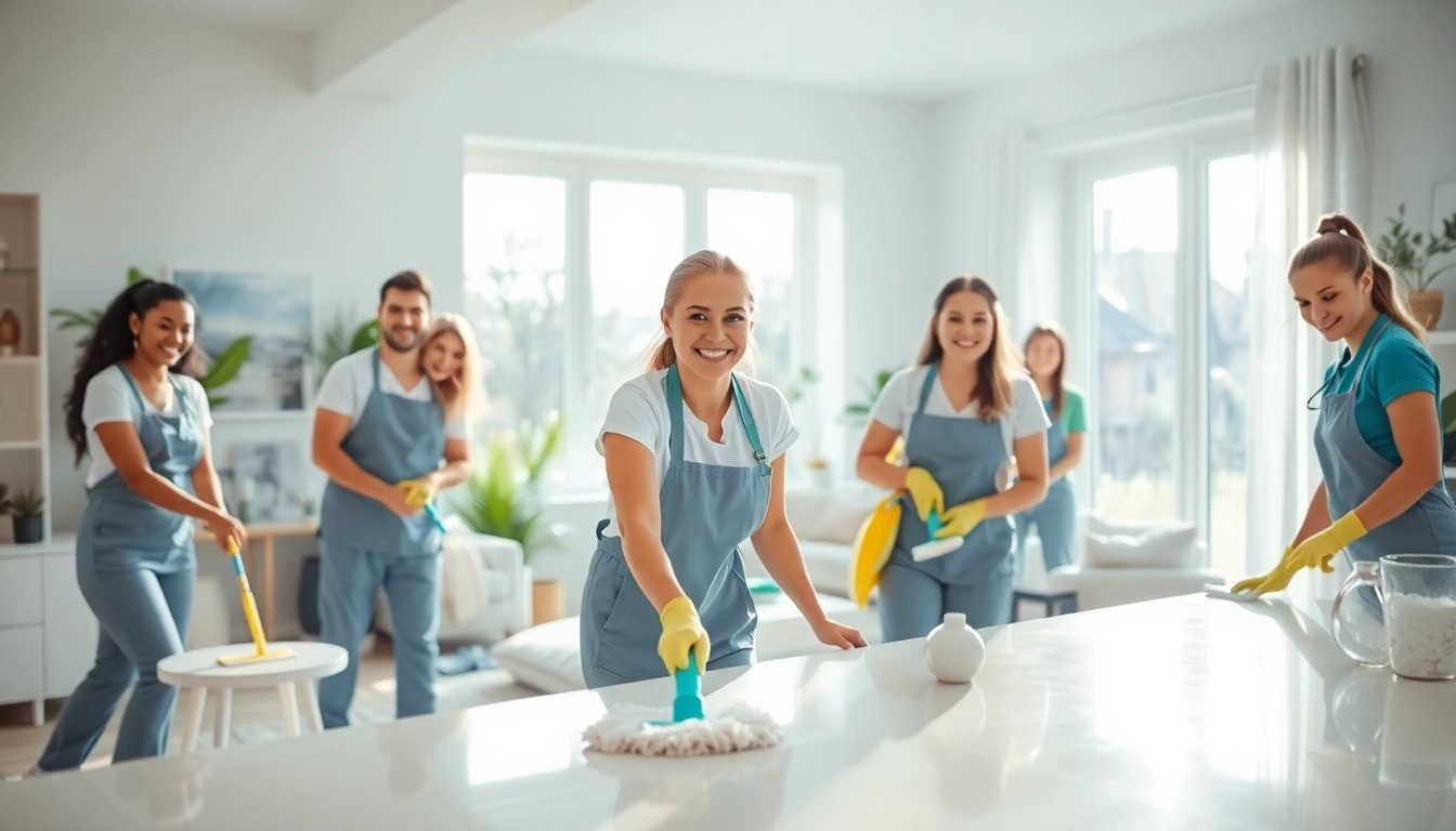 Offering trusted cleaning services near me with a professional team in a bright home environment.