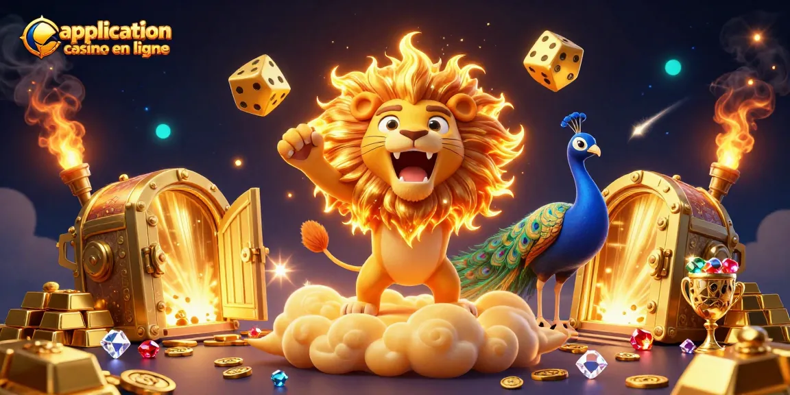 L'application casino en ligne vous transporte dans un monde de richesse avec des personnages exubérants et des trésors scintillants.