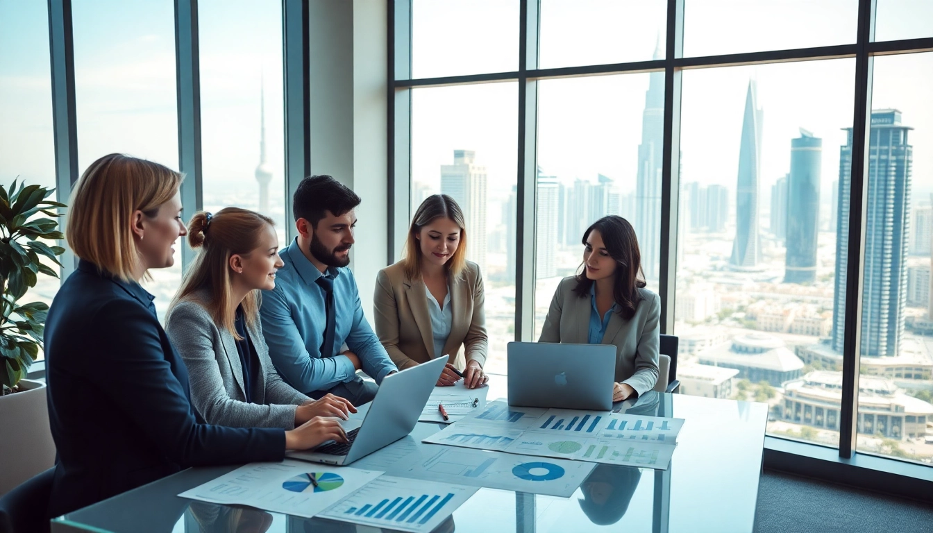 Quickplus Business Consultants team collaborating effectively in a modern Dubai office.