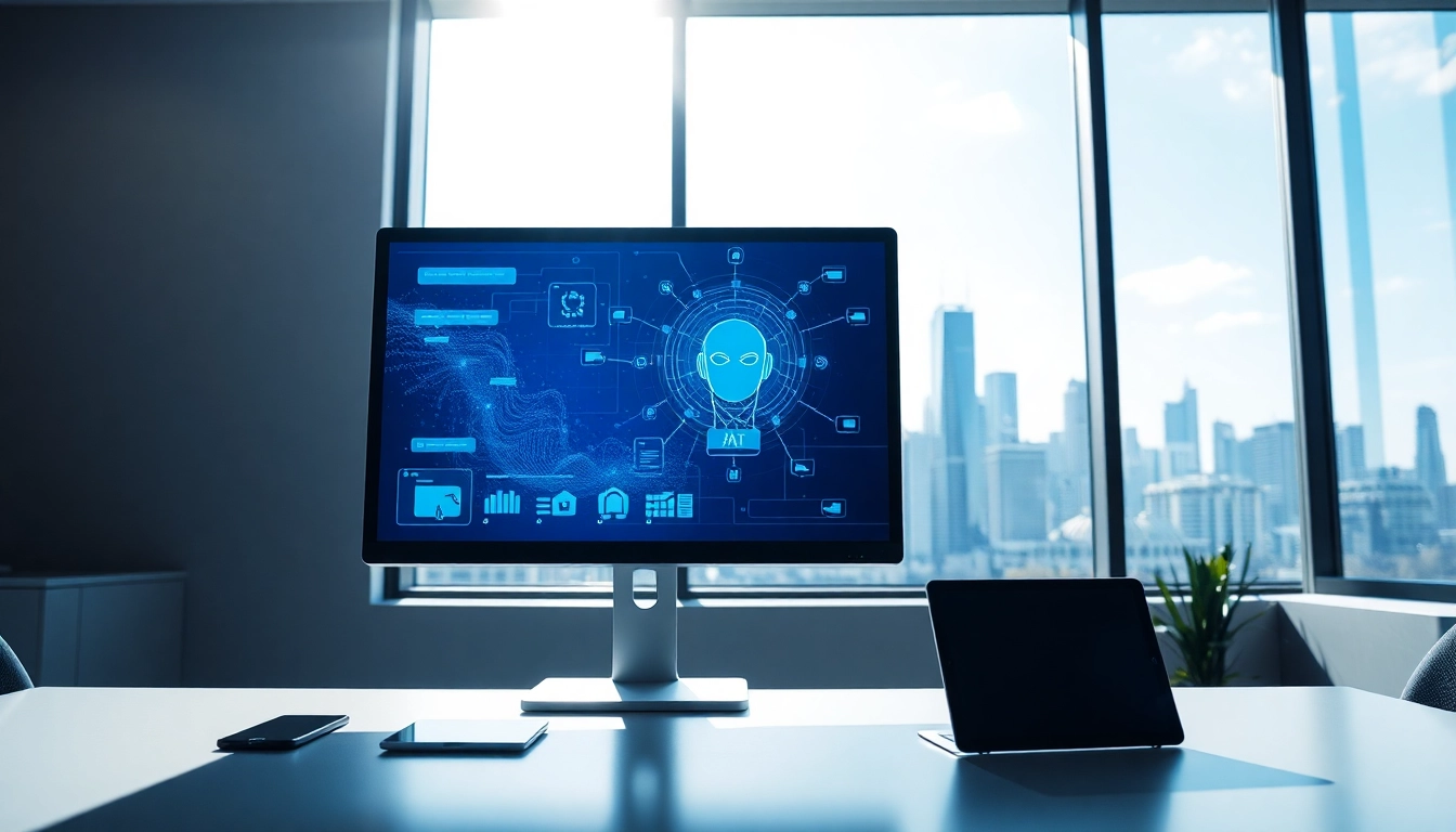 Explore chatgpt free alternative in an engaging office environment with sleek tech features.