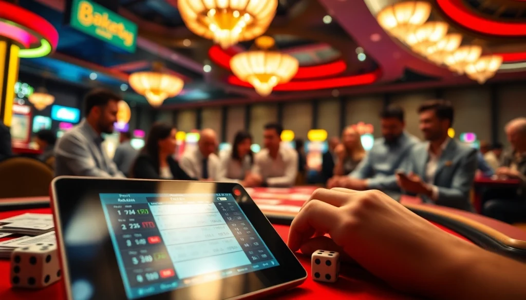 Taruhan bandar togel online dengan suasana yang meriah dan mengasyikkan di latar belakang.