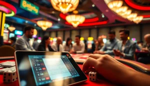 Taruhan bandar togel online dengan suasana yang meriah dan mengasyikkan di latar belakang.