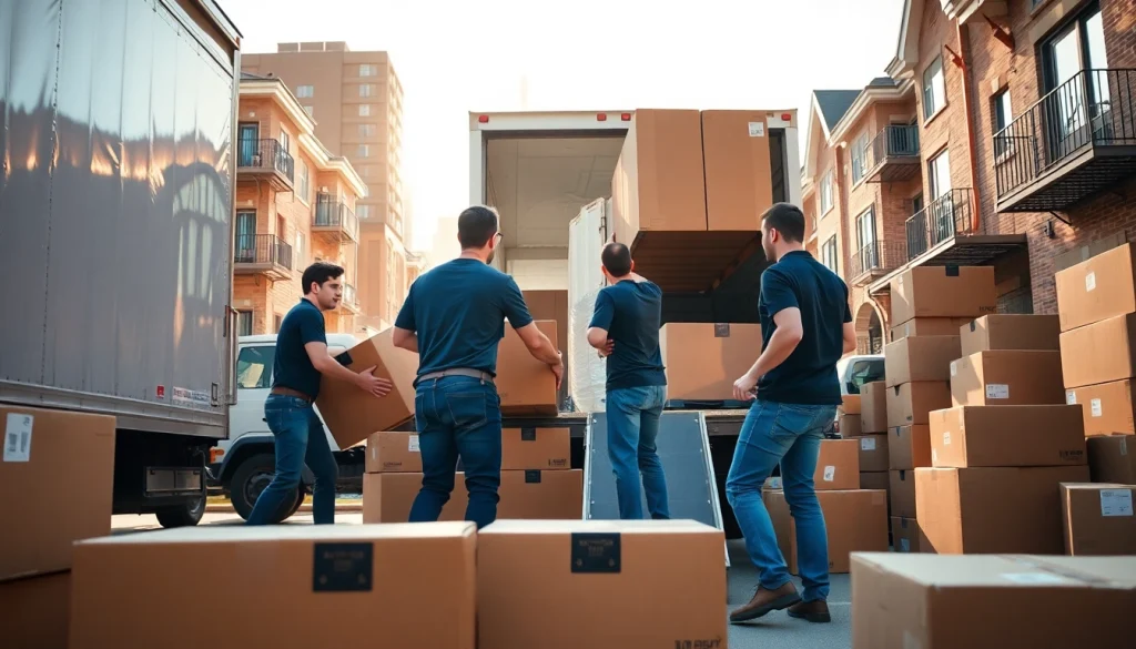 Professional movers demonstrating efficiency as a Toronto moving company in action.