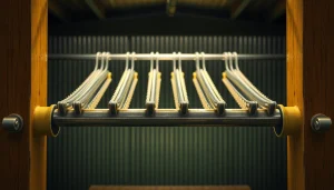 Herrajes para colmenas en un entorno natural, mostrando su calidad y diseño funcional.