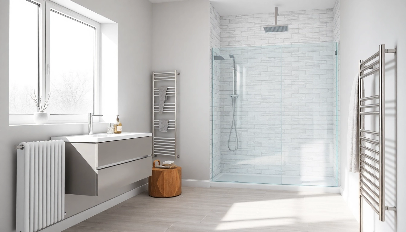 Erleben Sie sonni sanitär Produkte in einem modernen Badezimmer-Setup mit eleganten Designelementen.