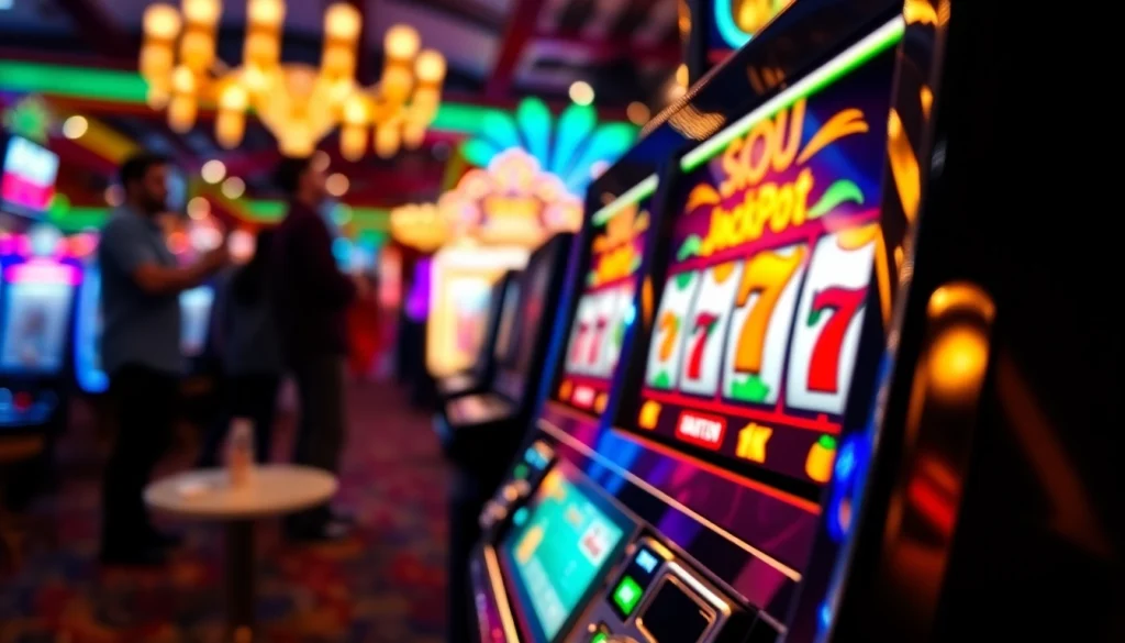 Menangkan permainan bolahiu slot dengan simbol memikat dan suasana kasino yang energik.