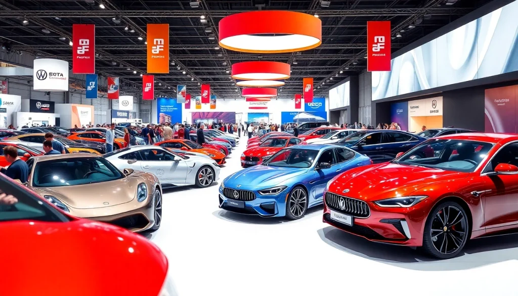 Engaged visitors explore an array of vehicles at the Auto Cars Show, highlighting industry trends and innovations.