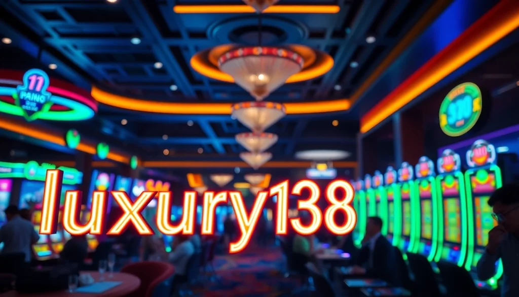 Mainkan slot menggunakan luxury138 slot dengan suasana kasino yang energik dan cerah