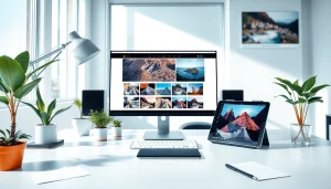 Transform images with Nano Banana Pro in a modern workspace setup.