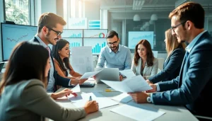 Engaged professionals collaborating on Acquisition Planning in a modern office.