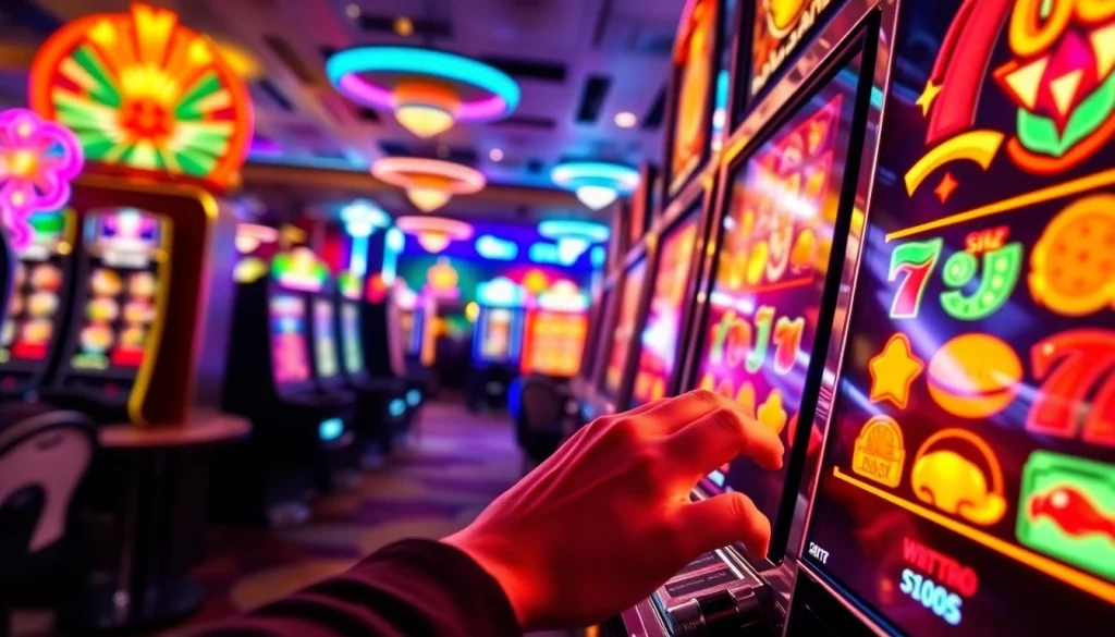 Menangkan slot depo 1k melalui mesin slot interaktif dengan suasana kasino yang ceria.