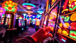 Menangkan slot depo 1k melalui mesin slot interaktif dengan suasana kasino yang ceria.