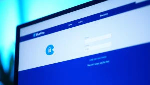 BlueVine login screen displaying secure access options for business accounts.