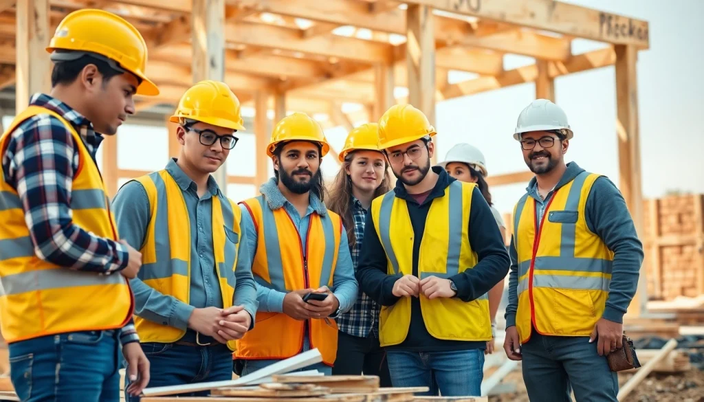 Construction trade schools in Texas training students in hands-on construction projects on-site.