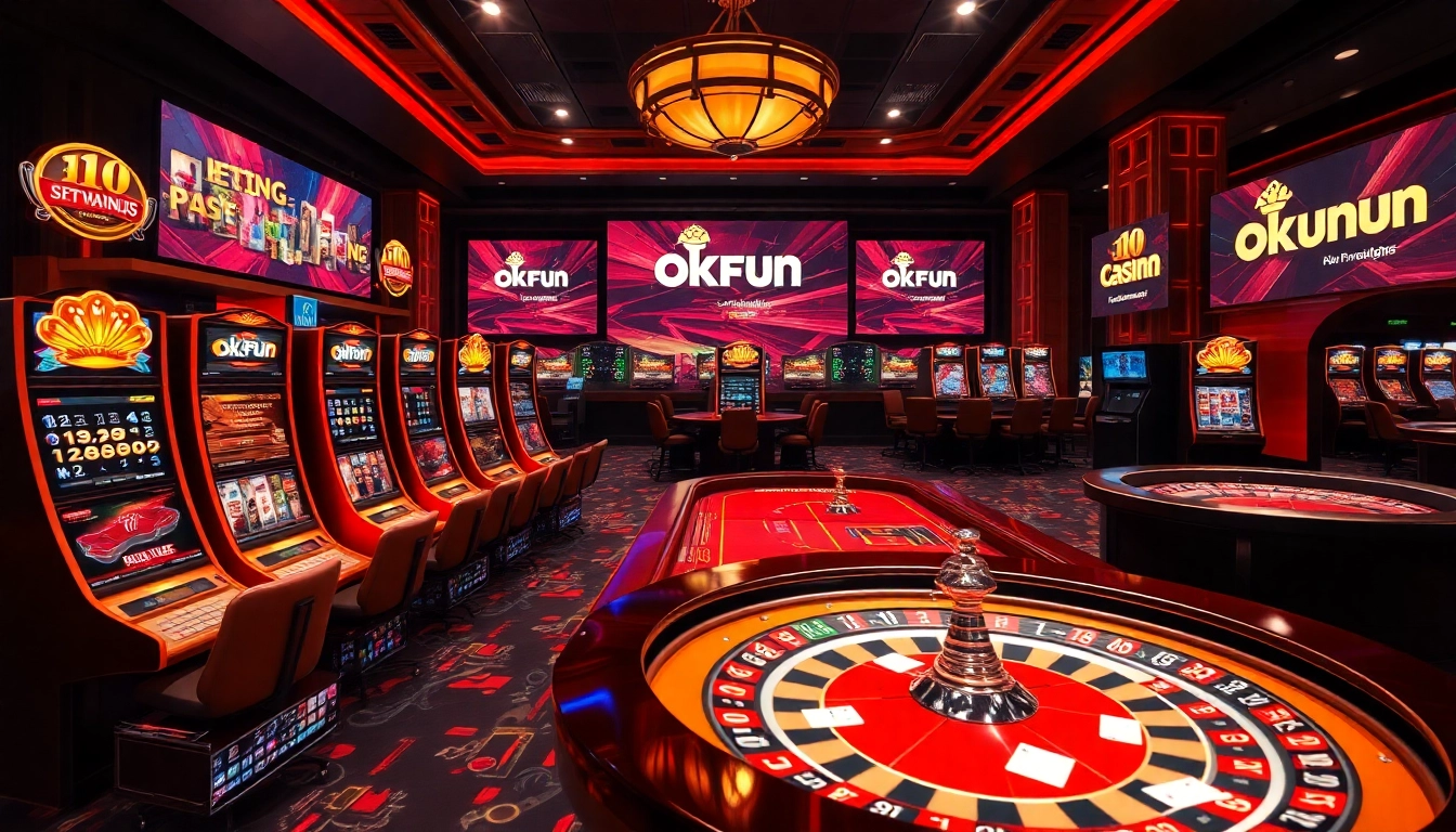 Engage with the thrilling atmosphere of okfun’s vibrant online casino experience.