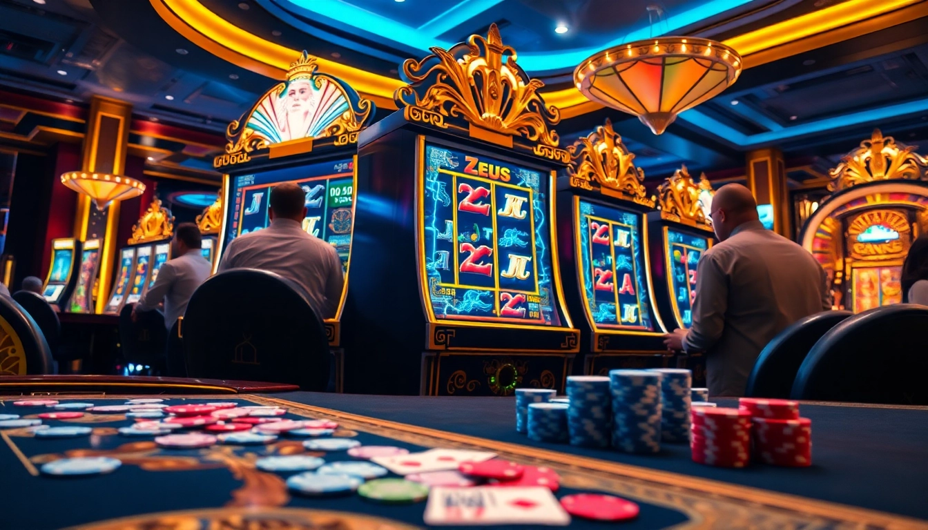 Rasakan mesin slot Zeus yang mendebarkan untuk kemenangan kilat dalam atmosfer kasino yang penuh semangat.