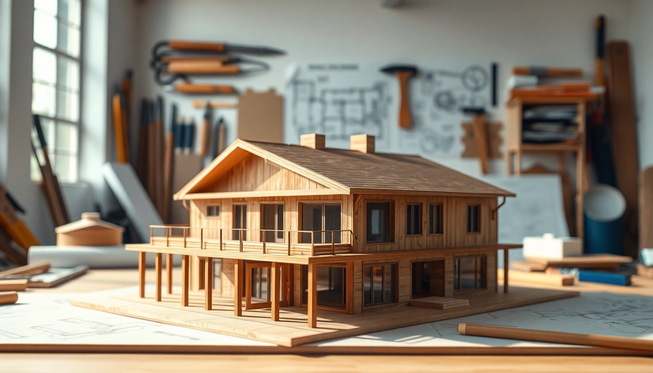 Architekturmodellbau Bochum: Detailliertes Modell in einem professionellen Studio.