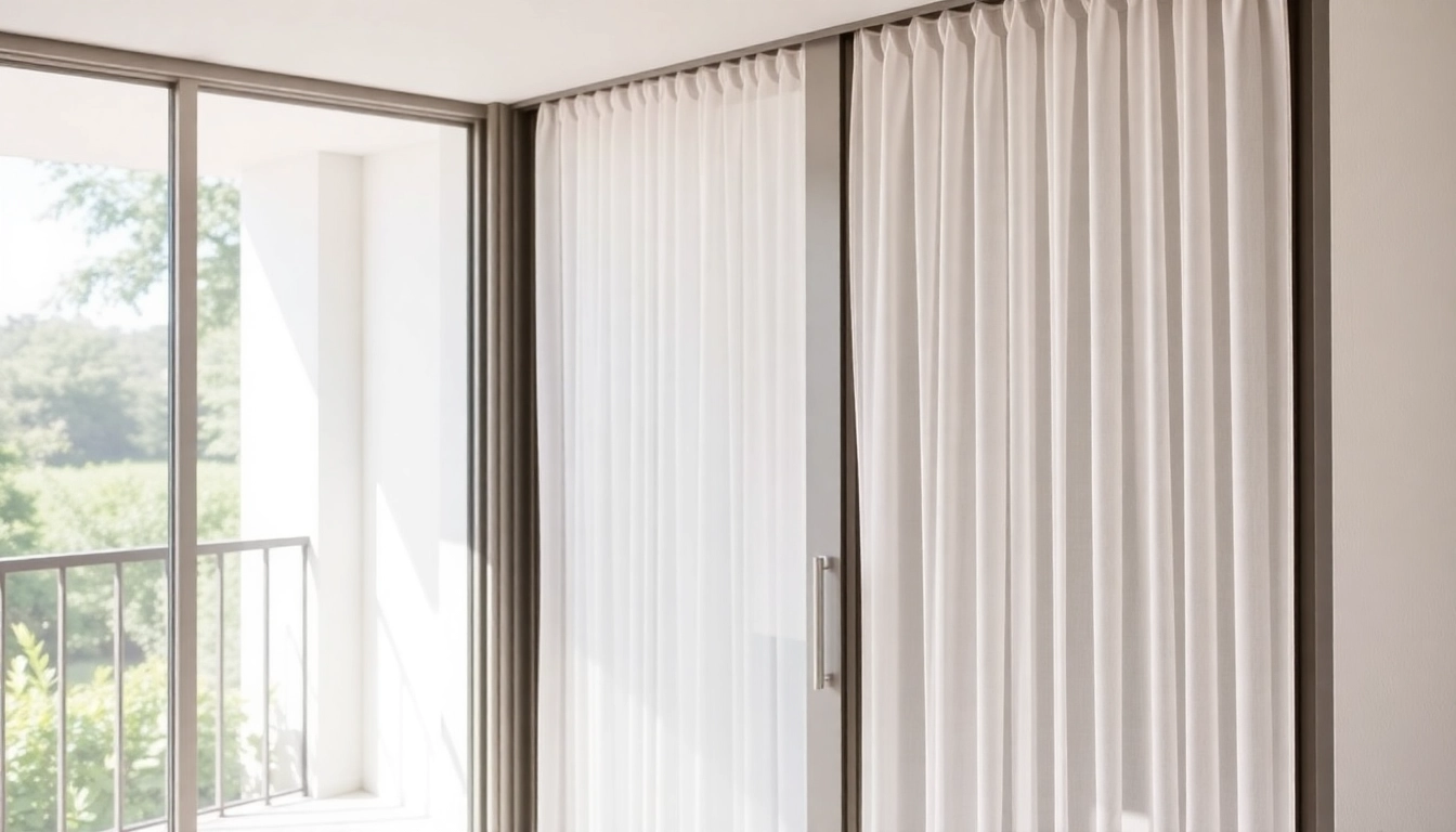 Moskitiery na drzwi balkonowe idealnie dopasowane do nowoczesnego wnętrza z pięknym widokiem.