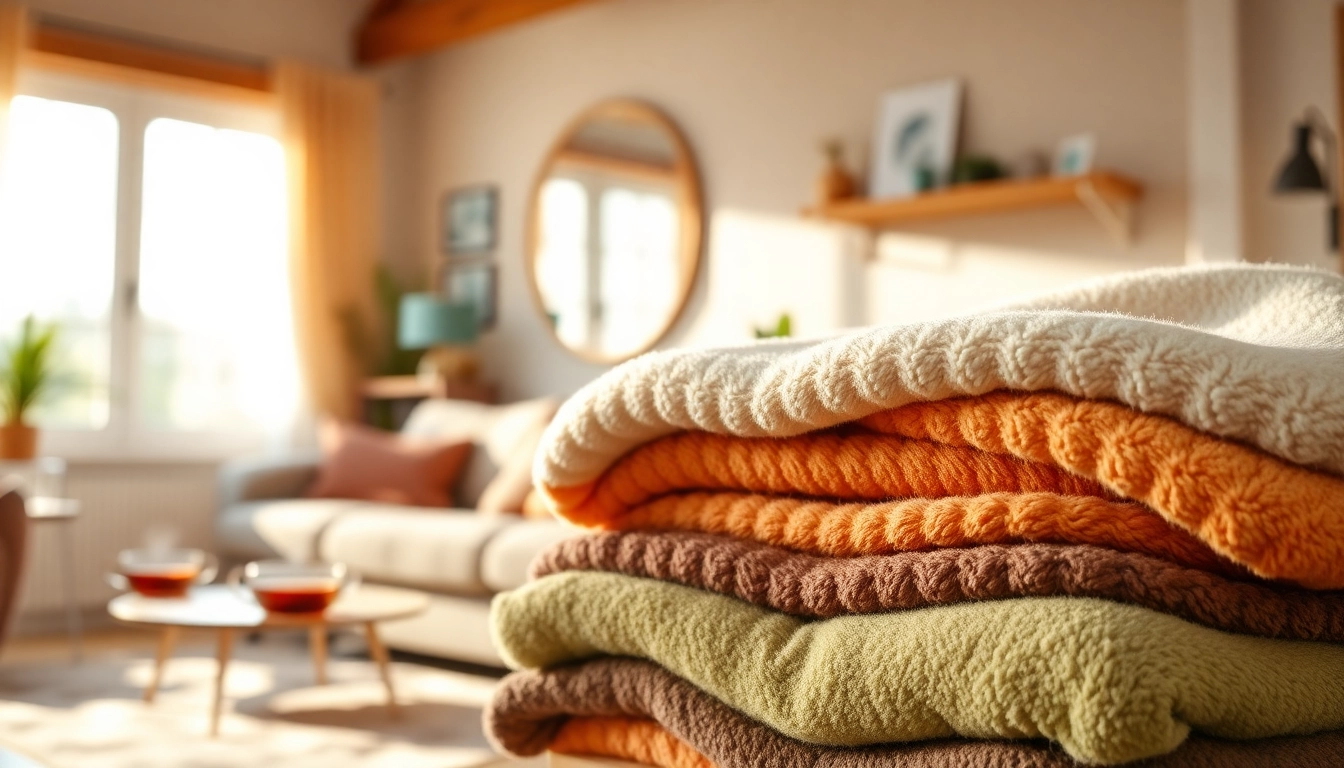 Geniet van de zachtheid van geodkope fleece dekens in een gezellige woonkamer.