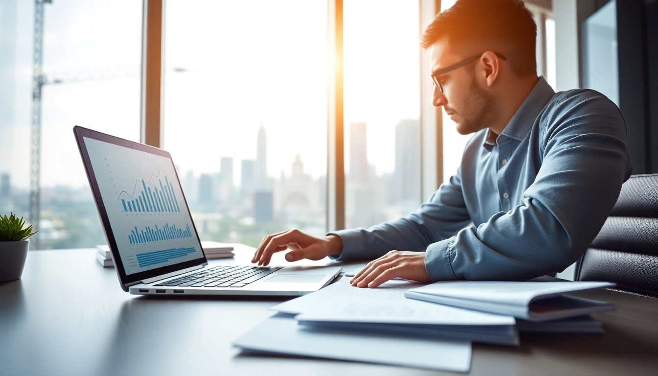 Acquisition Planning in action with a strategic planner reviewing data in a modern office setting.