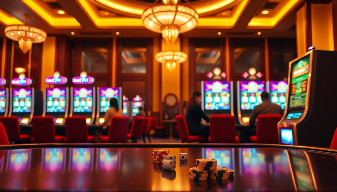 Engaging players at the pen 4d slot machine in a vibrant casino atmosphere.