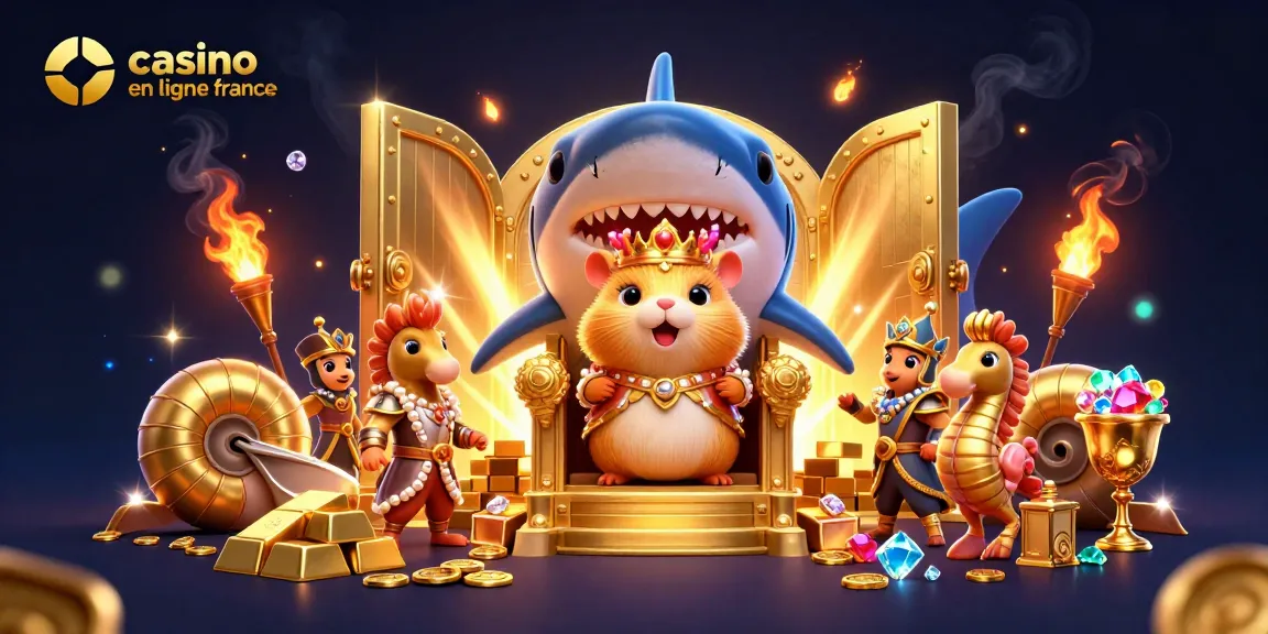 Casino en ligne France : découvrez une scène dynamique avec un hamster royal entouré de richesses.