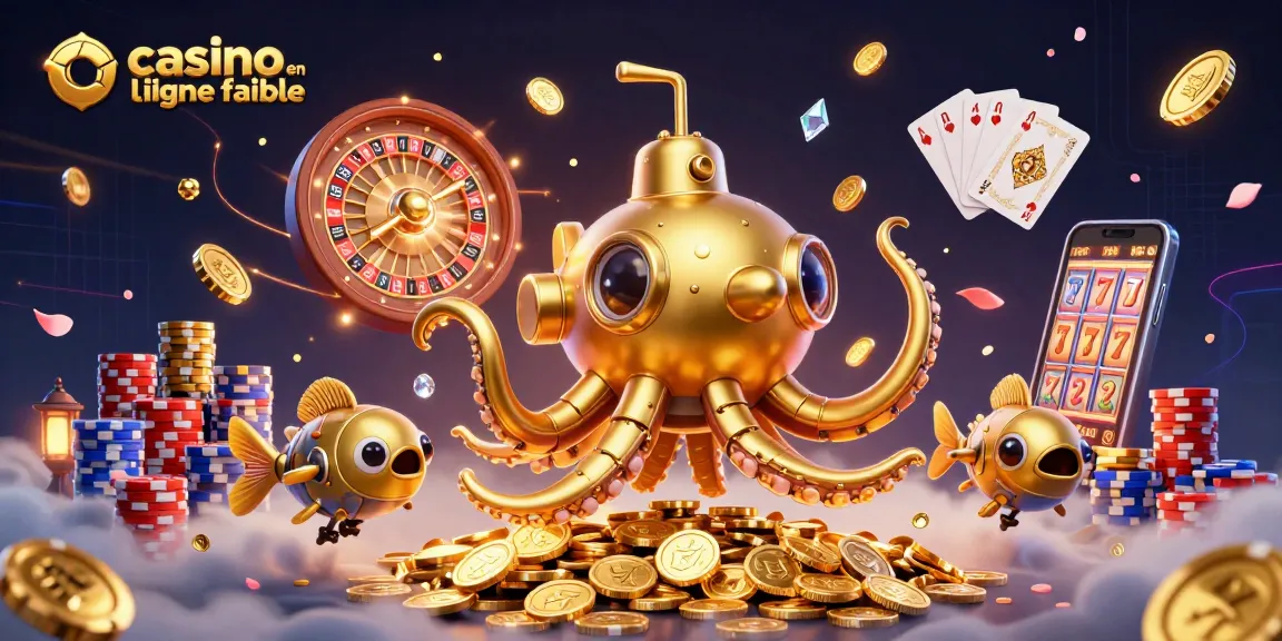 Découvrez un casino en ligne fiable avec le kraken et ses jeux palpitants au milieu de pièces d'or.