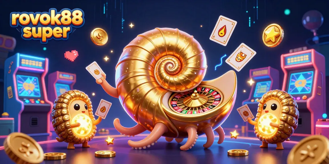 Join exciting gameplay at rokok88 super with a vibrant 3D illustration showcasing energetic casino elements.